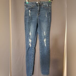 SO Denim Jeans, Women's Juniors Size 3 SO Skinny High Rise Blue Jeans Jeggings